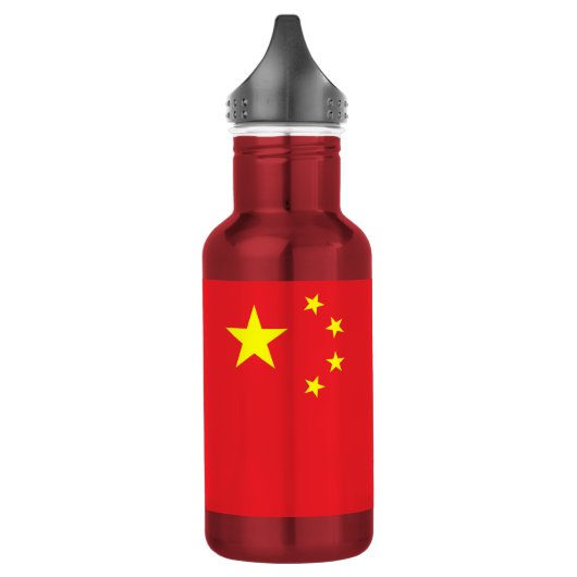 Chinesische Flagge Edelstahlflasche (Links)