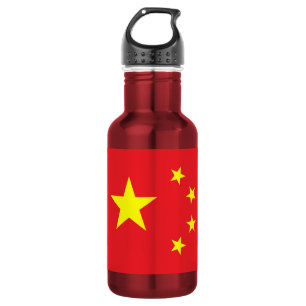 Chinesische Flagge Edelstahlflasche