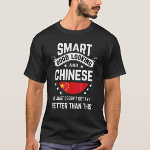 Chinesische Flagge Einheimischer Stolz China Chin T-Shirt
