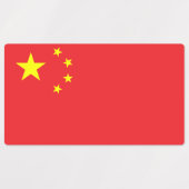 Chinesische Flagge Etiketten (Design 2)