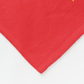 Chinesische Flagge Fleecedecke (Ecke)