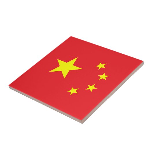 Chinesische Flagge Fliese (Seite)