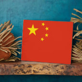 Chinesische Flagge Fotoplatte (Seite)