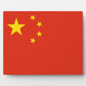 Chinesische Flagge Fotoplatte (Vorderseite)