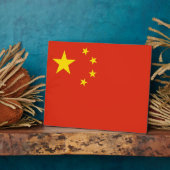 Chinesische Flagge Fotoplatte (Seite)