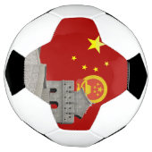 Chinesische Flagge Fußball (Gedreht)