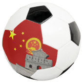 Chinesische Flagge Fußball (Dreiviertel)