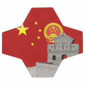 Chinesische Flagge Fußball (Flach)