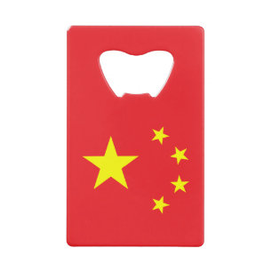 Chinesische Flagge Geldbeutel Flaschenöffner