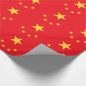 Chinesische Flagge Geschenkpapier (Ecke)