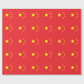 Chinesische Flagge Geschenkpapier (Flach)