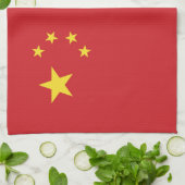 Chinesische Flagge Geschirrtuch (Gefaltet)