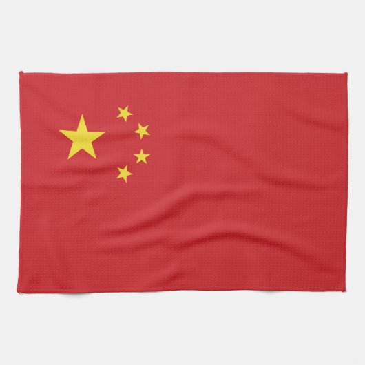 Chinesische Flagge Geschirrtuch (Horizontal)
