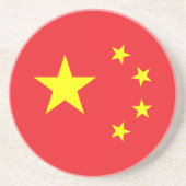 Chinesische Flagge Getränkeuntersetzer (Vorne)