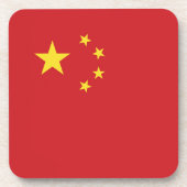 Chinesische Flagge Getränkeuntersetzer (Vorderseite)