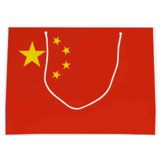 Chinesische Flagge Große Geschenktasche Geschenktüte