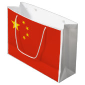 Chinesische Flagge Große Geschenktasche Geschenktüte (Vorderseite Schrägansicht)