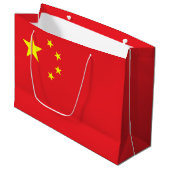 Chinesische Flagge Große Geschenktüte (Vorderseite Schrägansicht)