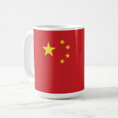 Chinesische Flagge Kaffeetasse (Vorderseite Links)
