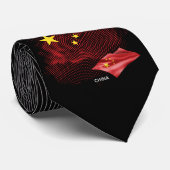 Chinesische Flagge Krawatte (Gerollt)