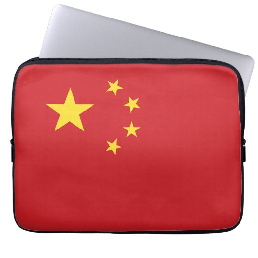 Chinesische Flagge Laptopschutzhülle (Vorderseite)