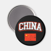 Chinesische Flagge Magnet (Vorderseite/Rückseite)