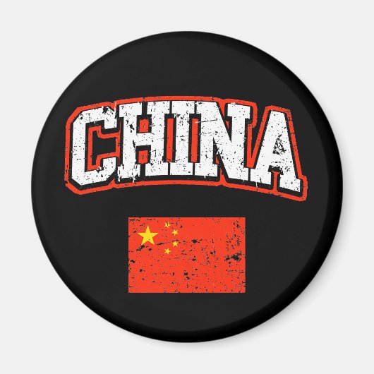 Chinesische Flagge Magnet (Vorne)