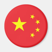 Chinesische Flagge Magnet (Vorne)