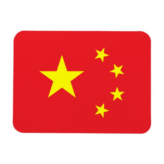 Chinesische Flagge Magnet (Horizontal)
