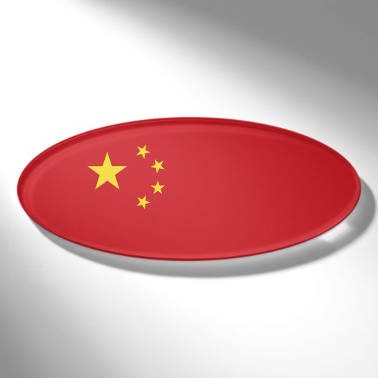Chinesische Flagge Namenschild (Vorderseite)