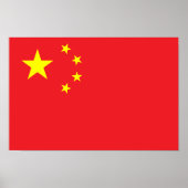 Chinesische Flagge Poster (Vorne)