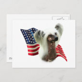 Chinesische Flagge Postkarte (Vorne/Hinten)