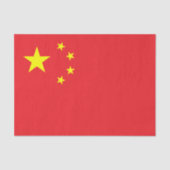 Chinesische Flagge Seidenpapier (Vorderseite)