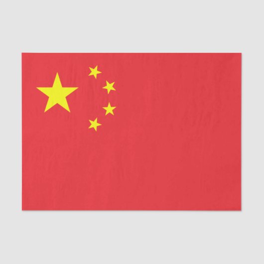Chinesische Flagge Seidenpapier (Vorderseite)