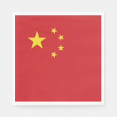 Chinesische Flagge Serviette (Vorderseite)