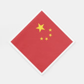 Chinesische Flagge Serviette (Ecke)
