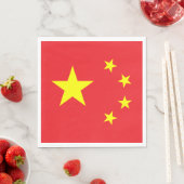 Chinesische Flagge Serviette (Beispiel)