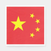 Chinesische Flagge Serviette (Vorderseite)