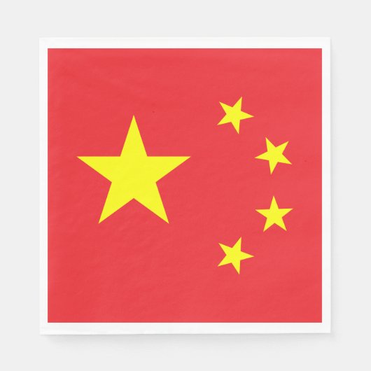 Chinesische Flagge Serviette (Vorderseite)
