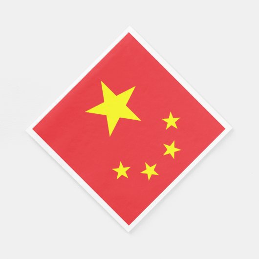 Chinesische Flagge Serviette (Ecke)
