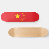Chinesische Flagge Skateboard (Horizontal)