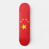 Chinesische Flagge Skateboard (Vorderseite)