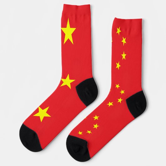Chinesische Flagge Socken (Linkes Detail)