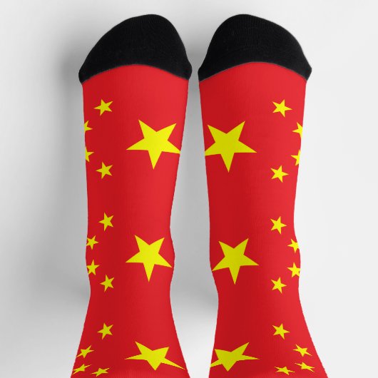 Chinesische Flagge Socken (Oben)