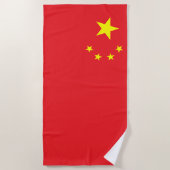 Chinesische Flagge Strandtuch (Vorderseite)