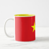 Chinesische Flagge Zweifarbige Tasse (Links)