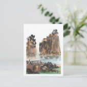 Chinesische Flusslandschaft Postkarte (Stehend Vorderseite)