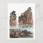 Chinesische Flusslandschaft Postkarte (Vorderseite)
