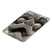 Chinesische Foo-Hund-Drache Granit-Fels-Skulptur Magnet (Linke Seite)