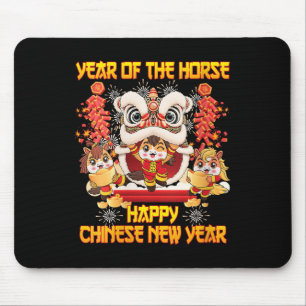 Chinesische Frauen freuen sich über das neue Jahr Mousepad